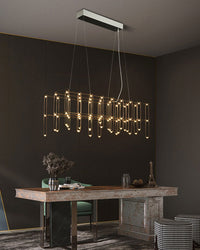 WOMO Rectangular Sculpture Chandelier-WM2200