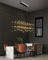 WOMO Rectangular Sculpture Chandelier-WM2200
