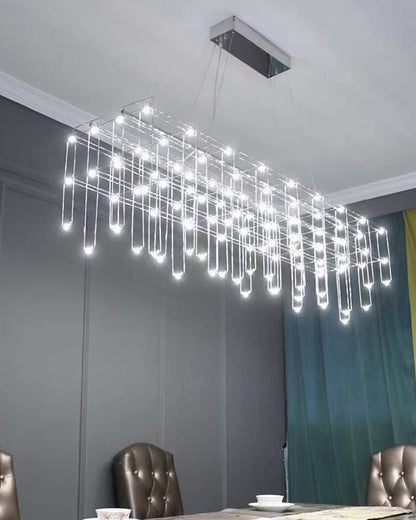 WOMO Rectangular Sculptural Chandelier-WM2200