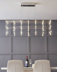 WOMO Rectangular Sculpture Chandelier-WM2200