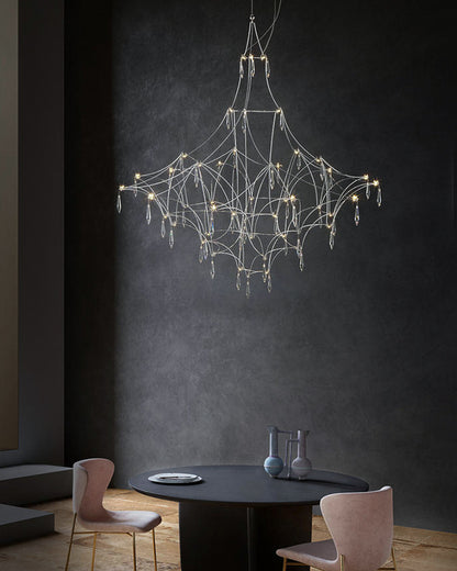 WOMO Large Sculptural Crystal Chandelier-WM2201
