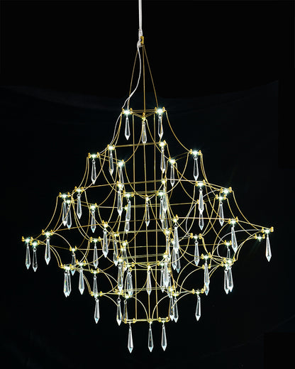 WOMO Large Sculptural Crystal Chandelier-WM2201