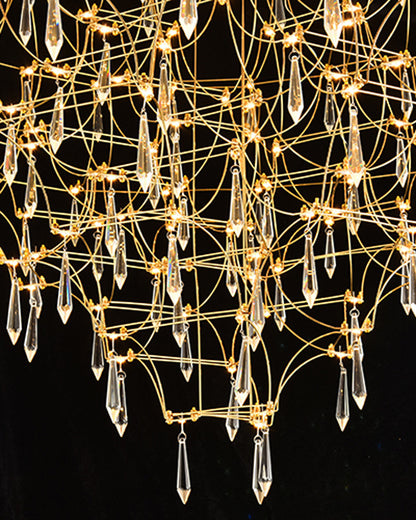 WOMO Large Sculptural Crystal Chandelier-WM2201