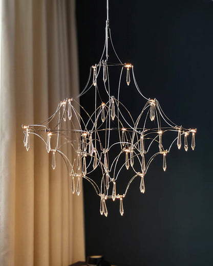 WOMO Large Sculptural Crystal Chandelier-WM2201