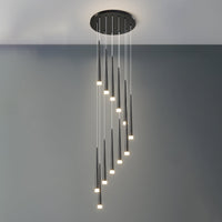 WOMO Cone Spiral Cascade Chandelier-WM2204