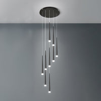 WOMO Cone Spiral Cascade Chandelier-WM2204