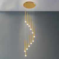 WOMO Cone Spiral Cascade Chandelier-WM2204