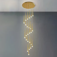 WOMO Cone Spiral Cascade Chandelier-WM2204
