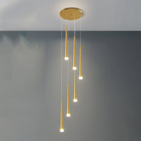 WOMO Cone Spiral Cascade Chandelier-WM2204