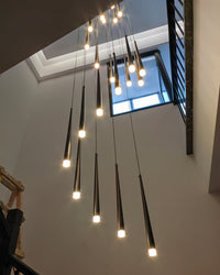 WOMO Cone Spiral Cascade Chandelier-WM2204