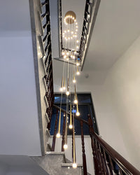 WOMO Cone Spiral Cascade Chandelier-WM2204