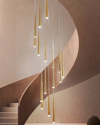 WOMO Cone Spiral Cascade Chandelier-WM2204