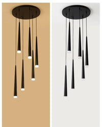 WOMO Cone Spiral Cascade Chandelier-WM2204