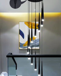 WOMO Cone Spiral Cascade Chandelier-WM2204