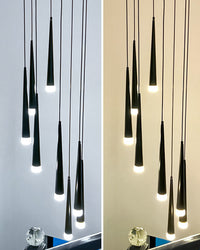 WOMO Cone Spiral Cascade Chandelier-WM2204