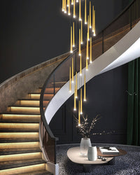 WOMO Cone Spiral Cascade Chandelier-WM2204