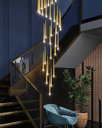 WOMO Cone Spiral Cascade Chandelier-WM2204