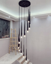 WOMO Cone Spiral Cascade Chandelier-WM2204