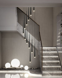 WOMO Cone Spiral Cascade Chandelier-WM2204