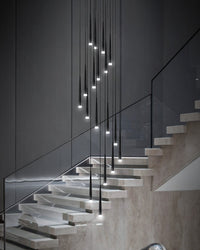 WOMO Cone Spiral Cascade Chandelier-WM2204