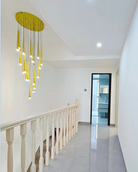WOMO Cone Spiral Cascade Chandelier-WM2204