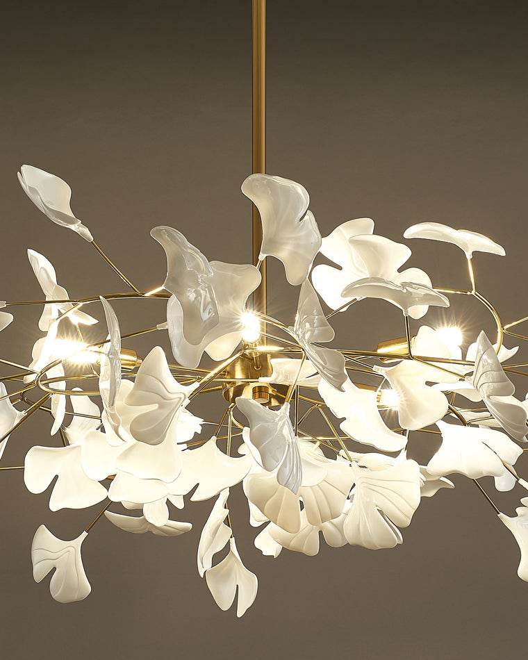 WOMO Gingko-Blatt-Kronleuchter-WM2205
