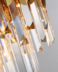 WOMO Gold Crystal Tiered Chandelier - WM2207
