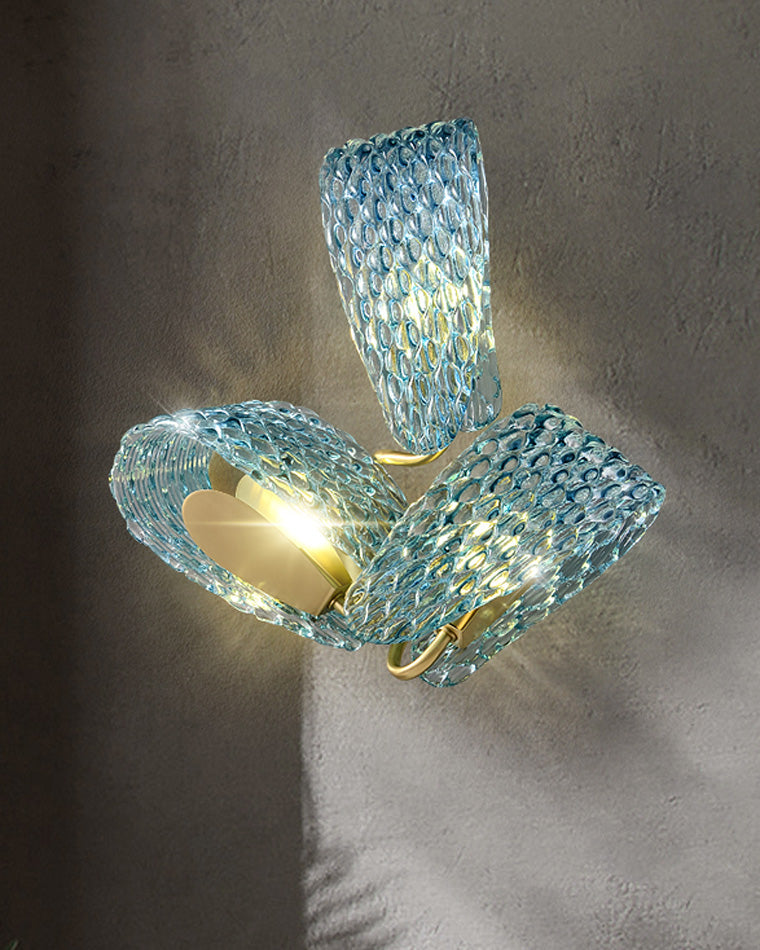 WOMO Peacock Kunstglas Wandlampe-WM6095