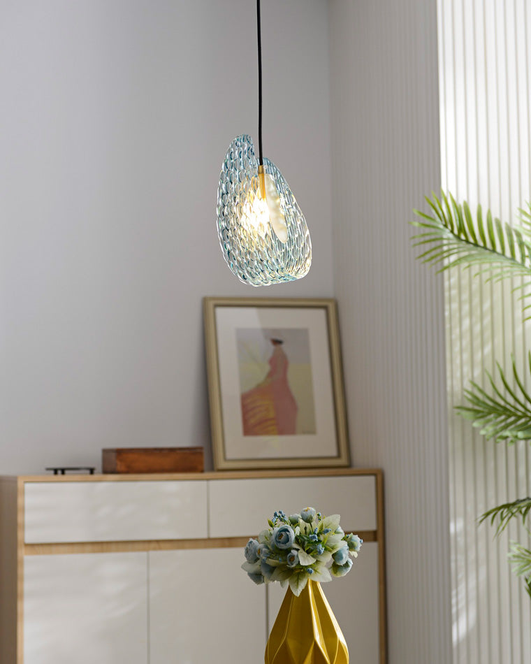 WOMO Elegante Cluster Pendelleuchte Blau Glas Treppenhaus-WM2213a
