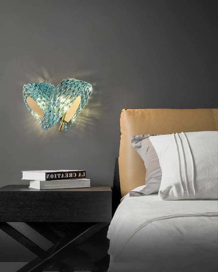 WOMO Peacock Kunstglas Wandlampe-WM6095