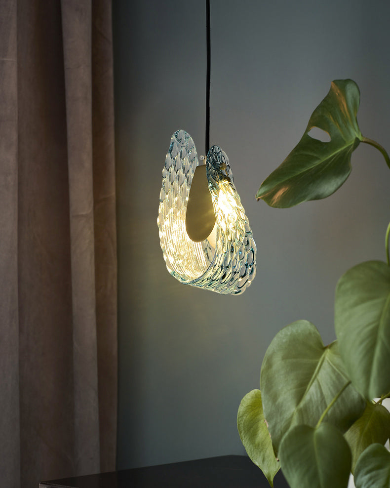 WOMO Elegante Cluster Pendelleuchte Blau Glas Treppenhaus-WM2213a
