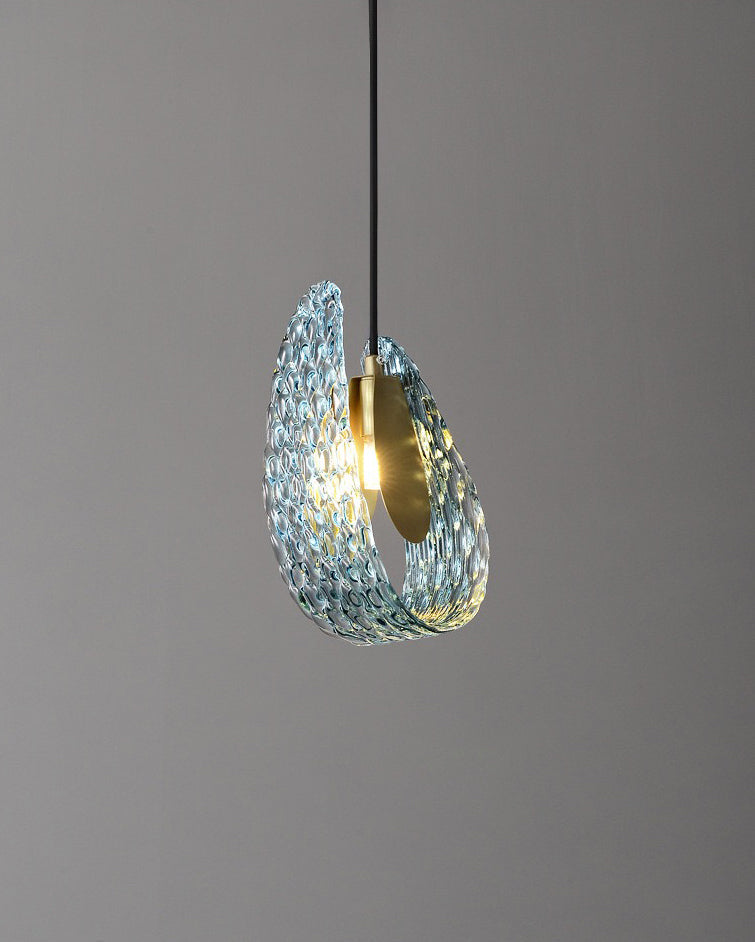 WOMO Elegante Cluster Pendelleuchte Blau Glas Treppenhaus-WM2213a