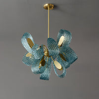 WOMO Elegant Chandeliers Blue Glass Living Room-WM2213b