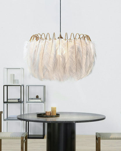 WOMO Feather Round Chandelier-WM2215