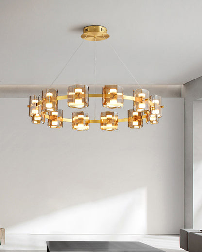 WOMO Modern Candle Round Chandelier-WM2218