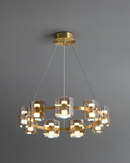 WOMO Modern Candle Round Chandelier-WM2218