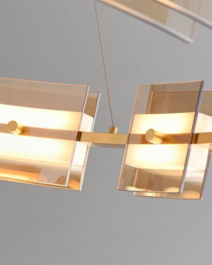 WOMO Modern Tiered Glass Chandelier-WM2220