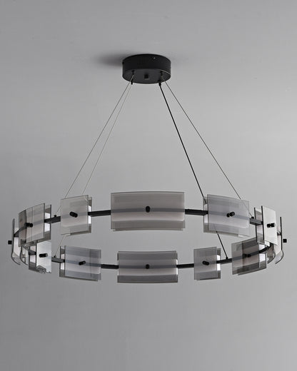 WOMO Modern Tiered Glass Chandelier-WM2220