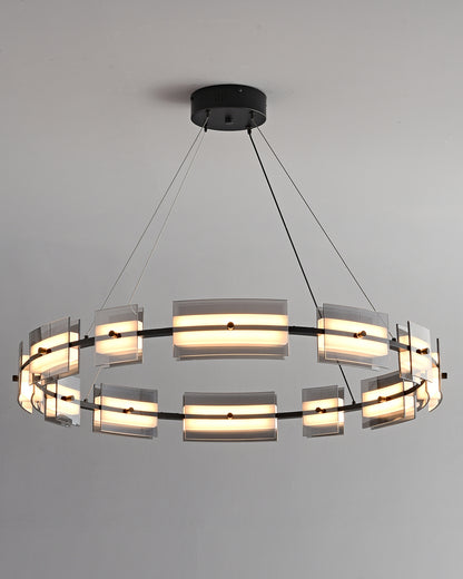 WOMO Modern Tiered Glass Chandelier-WM2220