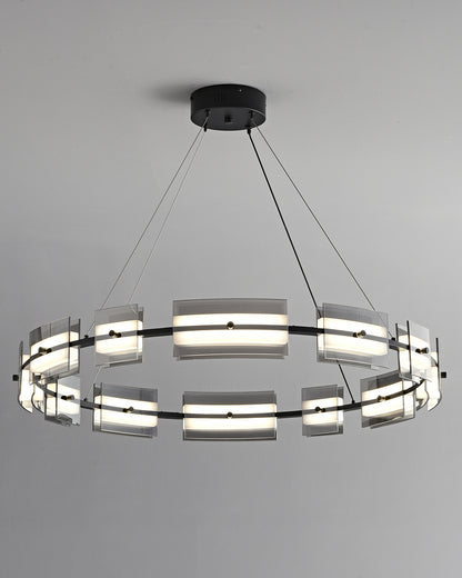 WOMO Modern Tiered Glass Chandelier-WM2220