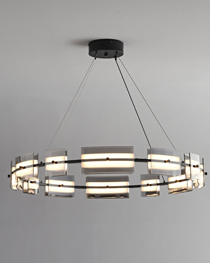 WOMO Modern Tiered Glass Chandelier-WM2220