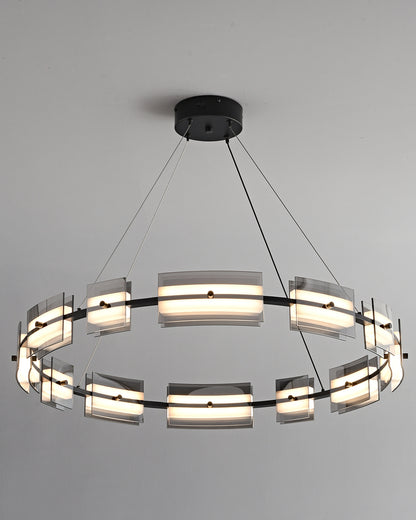 WOMO Modern Tiered Glass Chandelier-WM2220