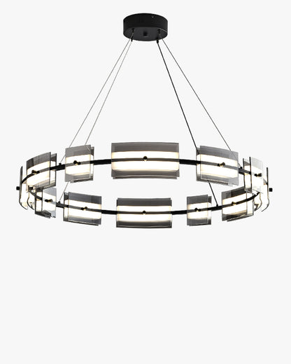 WOMO Modern Tiered Glass Chandelier-WM2220