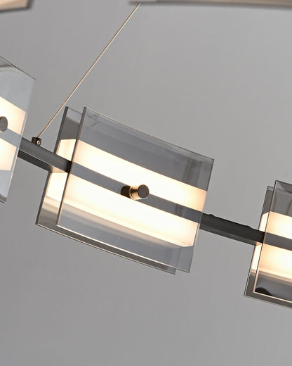 WOMO Modern Tiered Glass Chandelier-WM2220