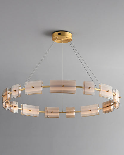 WOMO Modern Tiered Glass Chandelier-WM2220