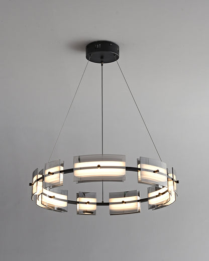 WOMO Modern Tiered Glass Chandelier-WM2220