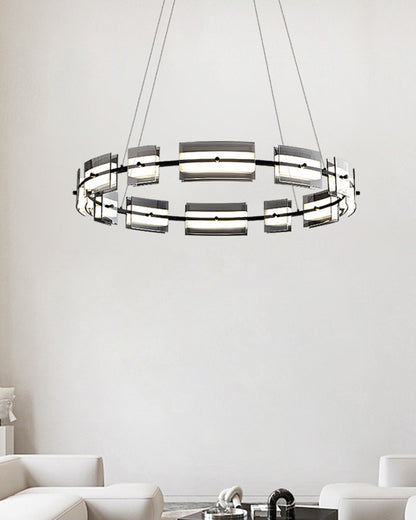 WOMO Modern Tiered Glass Chandelier-WM2220
