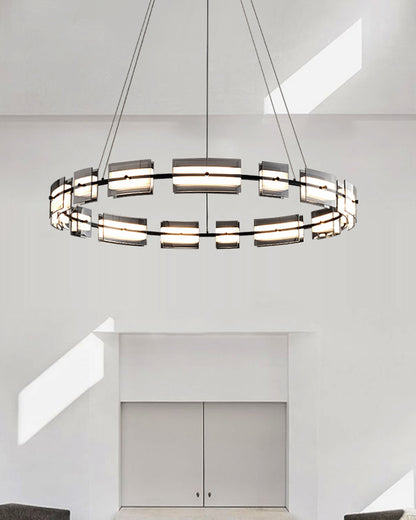 WOMO Modern Tiered Glass Chandelier-WM2220