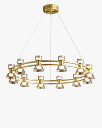 WOMO Modern Round Pillar Candle Chandelier-WM2224