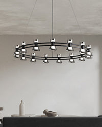 WOMO Modern Round Pillar Candle Chandelier-WM2224